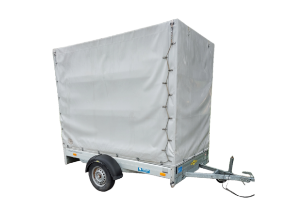 4243432 Anhänger 750 kg mieten – Humbaur Tieflader mit Plane online buchen